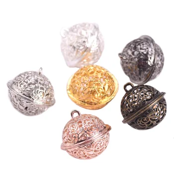 2 елемента 25 мм розово злато сребро кухи метални висулки Звънете Tinkle Bells висулки за бижута направи си САМ Crafts