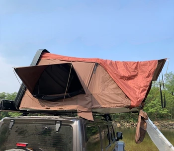 2022 Нов стил Водоустойчив пътуване Къмпинг Твърд корпус на автомобила в Палатката на покрива Сгъваем Къмпинг Камион Палатката на покрива за продажба