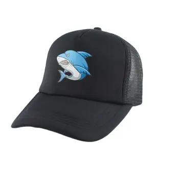 2023 Годишна жена мъжка бейзболна шапка с мрежесто принтом в стил хип-хоп, бейзболна шапка с шарени риби-и акули, модерна бейзболна шапка-снэпбек, дишаща шапка от слънцето