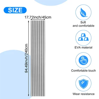 6 ММ самоклеящийся tick лист от пеноматериала ЕВА, морска лодка, синтетични подови настилки за яхти, поролоновый подложка за пода, сив 240x45 см