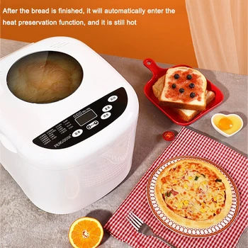 BEIJAMEI Автоматична хлебопечка с тегло 1 кг богат на функции на 19 в 1 програмируема хлебопечка с LCD дисплей