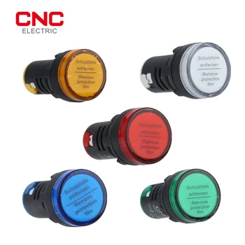 CNC AD22-22DS 5 цвята Сигнална лампа AC220V 30 мм, за Монтиране на панел led електронен индикатор контролна лампа