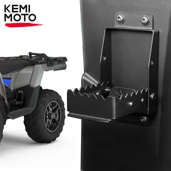 KEMIMOTO Универсална поставка за краката на пътниците на задните седалки квадроцикла, съвместими с Polaris Sportsman за Linhai за Cf moto от въглеродна стомана
