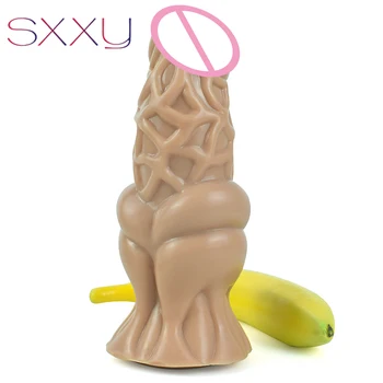 SXXY Нов Силиконов Чужди Ръкав За Пениса С Възел За Увеличаване на Мъжкия Член, Секс-Играчки За Възрастни 18+, Продукт За Забавяне на Еякулацията