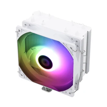 TL-AX120 R-SE бял ARGB CPU Air Cooler 4 топлинни тръби PWM Безшумен вентилатор