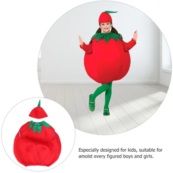 Tomato Детски дрехи облечи унисекс подпори фестивални костюми за cosplay, аксесоари за сцена
