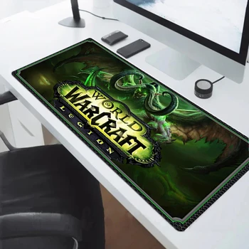 World Of Warcraft Xxl подложка за мишка, Подложка за геймерской клавиатура, Подложка за мишка Килим за PC Подложки за шкафове Игри Компютърни бюра Игрови Аксесоари подложка за маса