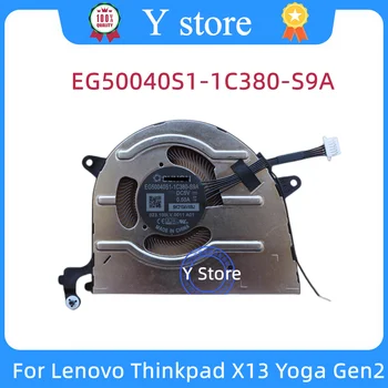 Y Store Нов Охладител за лаптоп ПРОЦЕСОР Вентилатор Подходящ за Lenovo ThinkPad X13 Yoga Gen 2 EG50040S1-1C380-S9A DC5V 0.5 A 5K2107Q6MX Бърза доставка