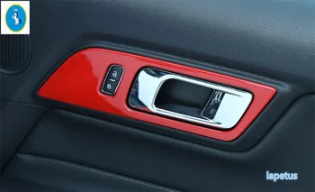 Аксесоари Lapetus за вътрешна украса на входната врата, вътрешна дръжка, панел купата, панел, украса, 2 бр., цветни за Ford Mustang 2015-2018 ABS
