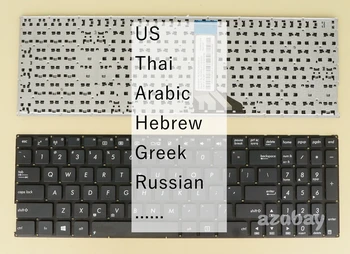 Американската Тайландски Арабски на Иврит Гръцката Руска Клавиатура За Asus D550C D550CA D550M D550MA D550MAV D553M D553MA D555YA D555YI DX992LD F51LD