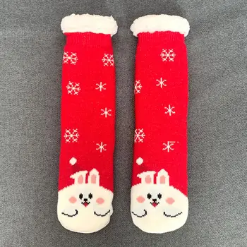 Домашни чорапи, 1 Чифт Красиви Утолщенных Безусадочных Чорапи за Студената Зима За Момичета, Домашни Чорапи за Сън, за Къща