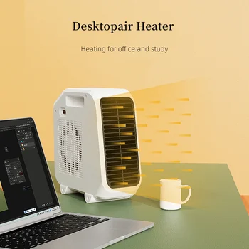 Електрическа мини Преносим нагревател за настолна вентилаторна печка домакински незабавен отопление Тих вентилатор за топъл въздух