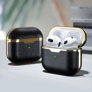 За Airpods Pro 2 Калъф С плетене на една кука, Чанта За слушалки С Покритие покритие От Черното Злато, Калъф За Слушалки Apple Air Pod Pro 3 2-то Поколение