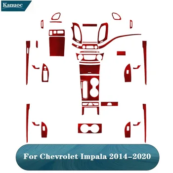 За Chevrolet Impala През 2014 2015 2016 2017 2018 2019 2020 Декоративни Аксесоари За Интериора На Колата Е От Въглеродни Влакна, Червени Етикети