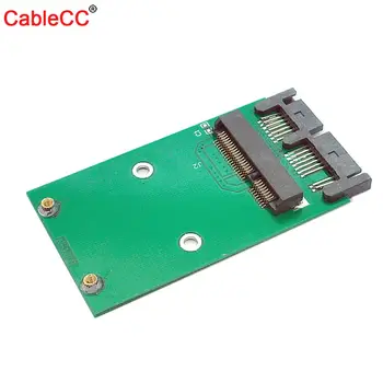 Кабел Jimier CY Mini PCI-e PCIe mSATA 3x5cm SSD до 1,8 Micro SATA адаптор, картата конвертор