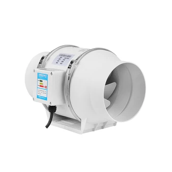 Канален вентилатор Мощен безшумен вентилатор вентилатор за кухня и баня вентилатор с диагонал на потока на въздуха канален вентилатор с двигател бесщеточным