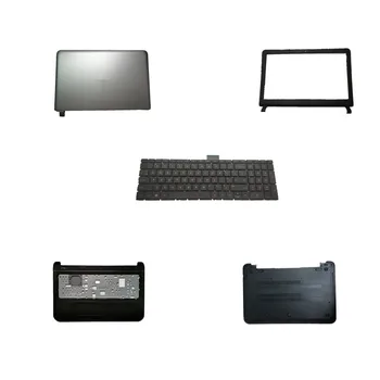 Клавиатура за лаптоп главни букви Горната част на задния капак на LCD дисплея Долната обвивка на корпуса за HP Compaq CQ 8710p 8710w черно САЩ