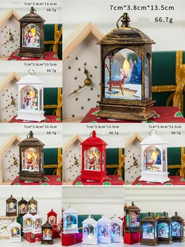 Коледна led осветление, украса, Коледна, Дядо Коледа, елен, нощни лампи, декорация за дома, подаръци за деца 13,5x7x3,8 см