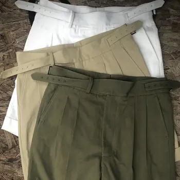 Корейски нови мъжки къси панталони, мъжки обикновена шорти с висока талия, Карго 2023, летни висококачествени ежедневни класически памучни маркови мъжки къси панталони A16