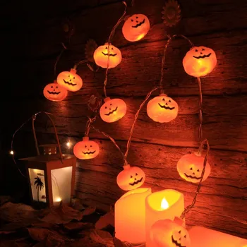 Лампа на батерии, лампа за Хелоуин, фенери за Хелоуин, плашеща ситуация, декоративни светлини, празнична атмосфера