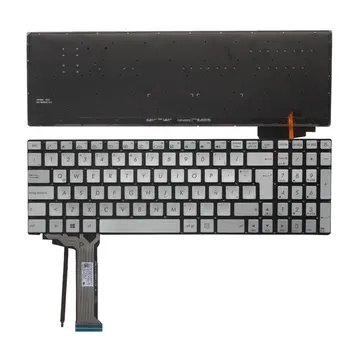 Латинска Нова клавиатура за ASUS GL771 GL771J GL771JW GL771JM N552VW N552VX G771JM G771JW клавиатура на лаптоп LA подсветка сребрист цвят