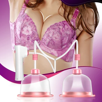 Масажор за гърдите с двойна чаша Масажор за уголемяване на гърдите Багер за уголемяване на гърдите на един вакуум устройство за уголемяване на гърдите