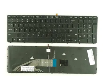 НОВОСТ за лаптоп HP ProBook 450 G3 G4/455 G3 G4/470 G3/470 G4, черна клавиатура с подсветка на КЛАВИАТУРА US BG