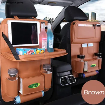 Органайзер за облегалката на автомобилната седалка, чанта за съхранение, сгъваема маса за хранене за Mitsubishi Outlander 2017 2018 2019 2020