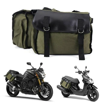 Седельная чанта за пътуване с мотор, холщовая водоустойчива чанта за пътуване, багаж