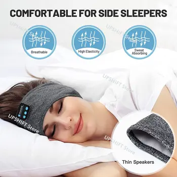 Слушалки за сън, безжична спортна превръзка, Bluetooth с ультратонким стереодинамиком HD за спане, тренировки, джогинг, йога, безсъние