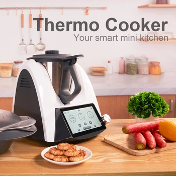 Термосмеситель Многофункционален Кухненски Робот с Мощност 500 Вата с 5-Инчов Led Сензорен контрол Кухненска Машина За Приготвяне на Храна