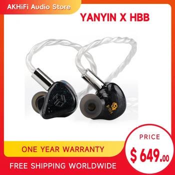 Ушите Yanyin x HBB Mahina 2EST + 4BA + 1DD Tribrid Hifi-монитор за слушалки-притурки