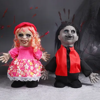 Хелоуин Електрически играчки Женски мъжки декор кукли-призрак ходене у нажежен подпори призрак ужас от духове Къща Измишльотина декорация на дома