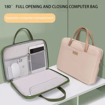 Чанта за лаптоп чанта за Носене На рамо Чанта за лаптоп, Куфарчета, за 13 14 15 15,6 17-инчов Macbook Air Pro, HP, Huawei Asus Dell