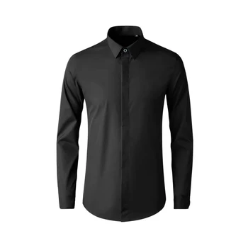 Черна риза NIGO с дълги ръкави #nigo94553