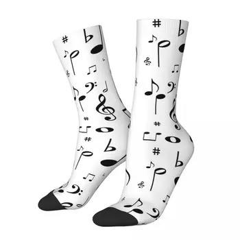 Чорапи до средата на прасците за момчета и момичета с 3D принтом за музикални чорапи